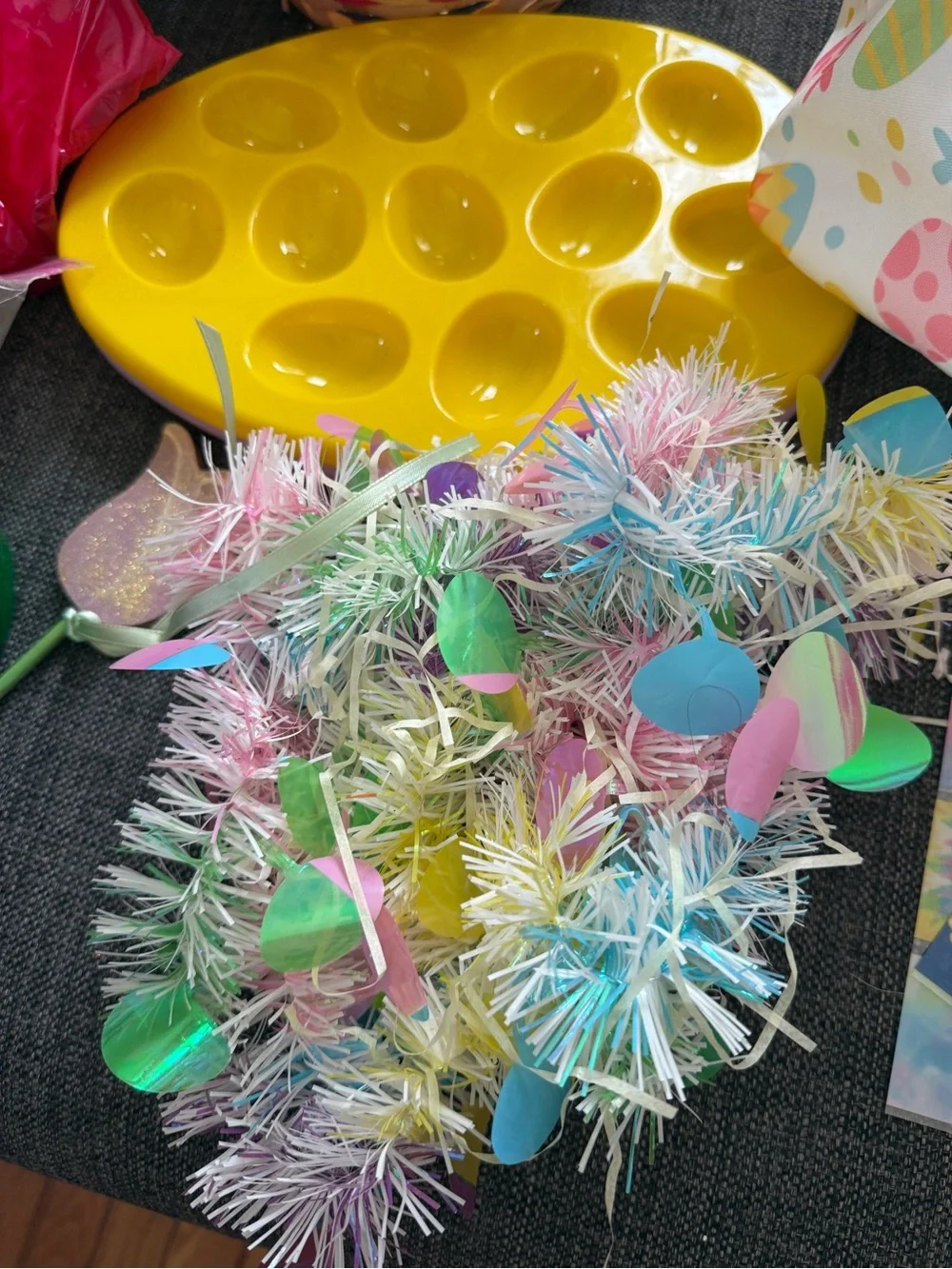 Easter Egg Hunt Basket Set with Pastel Multicolor Baskets Easter lot